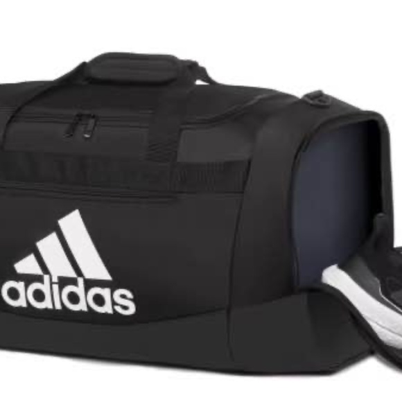 BRAND NEW unisex adidas defender iv medium duffel black bag - Picture 4 of 7